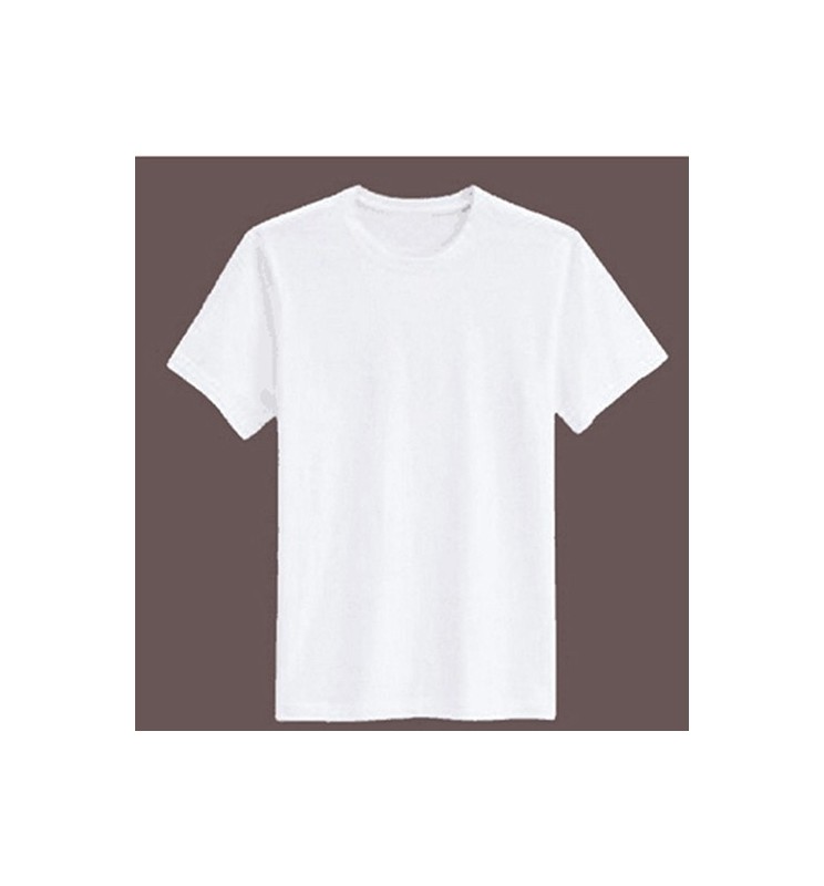 Camiseta Blanca para sublimar imitación algodón M (Medium)